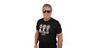 Winking Man With Glasses Sticker by Kiwi of the Coast