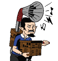 Tomtomsdoodles angry bard doot tomtomsdoodles Sticker