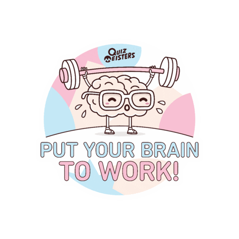 Brain Trivia Sticker by Quiz Meisters
