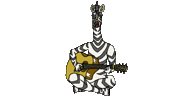 kameronian music illustration guitar guitarist Sticker