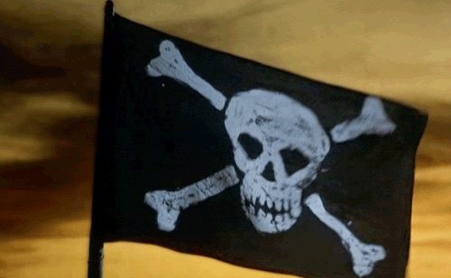 pippi in the south seas pirate flag GIF
