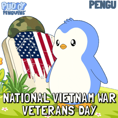 Saluting Armed Forces Sticker by Pudgy Penguins