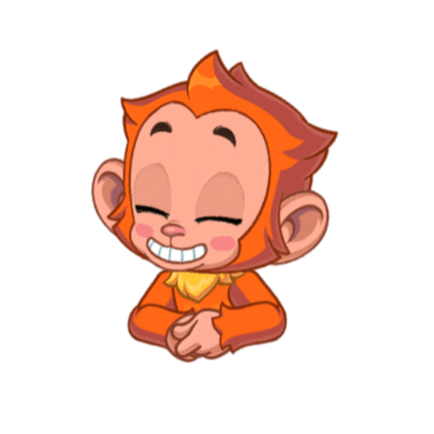 Monkey Cooking Sticker by MYTONA