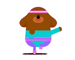 Happy Work Out Sticker by Hey Duggee