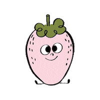 berrybar strawberry strawberries silly face goofy face Sticker