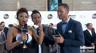 shocked red carpet GIF by Billboard Music Awards