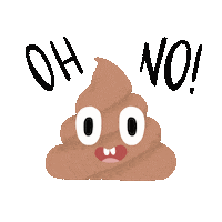 Oh No Poop Sticker
