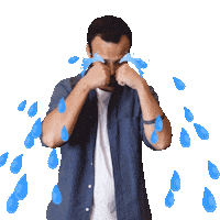 Sad Cry Sticker by blinkcut