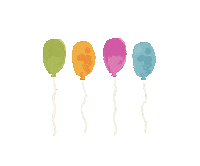 fuchsiafeeling balloons birthday party colorful balloons fuchsia feeling Sticker