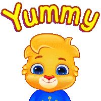 Hungry Nom Nom Sticker by Lucas and Friends by RV AppStudios