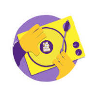 Record Sticker by Strings & Things