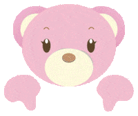 Sakurajyuji tap たっぷ ここ pink bear Sticker