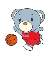 Blue Bear Basketball Sticker by 桜十字