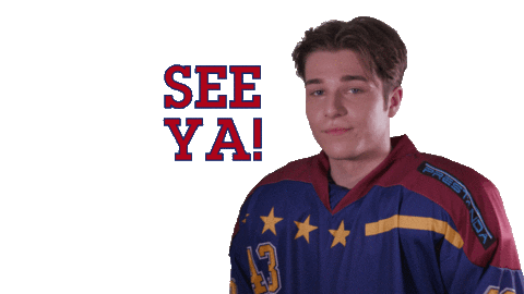Ice Hockey Goodbye Sticker by Zero Chill