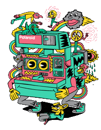 Picture Photography Sticker by Killer Acid