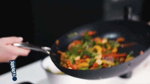 squeakybean giphygifmaker food vegan cooking GIF