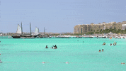 Nuskin Nu Skin Boat Funboat Cartoon Beach Acidtrip GIF by Nu Skin