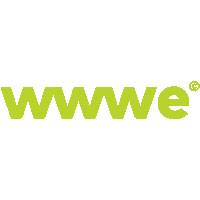 wwweDE logo sticker green neon Sticker