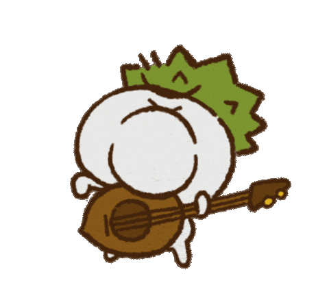 Guitar Band Sticker
