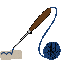 increasecreativity blue blau wool wolle Sticker
