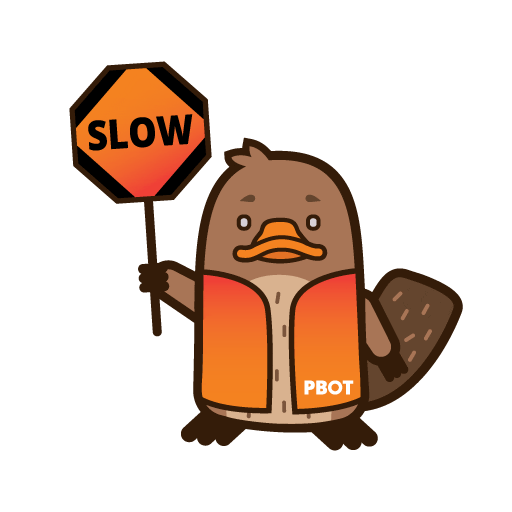 platypus Sticker by PBOT Info
