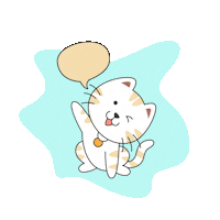 Cat Dog Sticker by Patra Bene