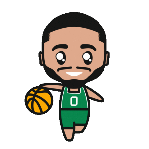 Boston Celtics Basketball Sticker by Halfsquare Designs