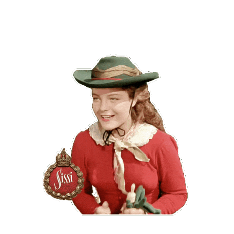 Romy Schneider Vintage Sticker by Sissi Trilogie