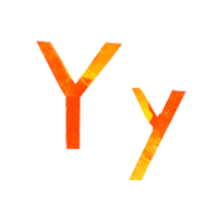 carter_higgins alphabet letters playful y Sticker