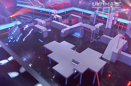 Free Running Jump GIF by UltimateTagAU