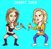 buffy the vampire slayer fighting GIF by Travis Falligant