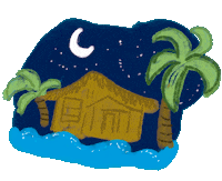 Beach House Ocean Sticker