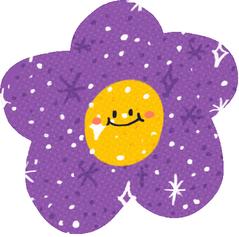 Happy Flower Sticker by JELLYBEAR PLANET.