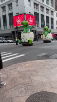 Dinosaurs Spotted on 34th Street Ahead of Thanksgiving Day Parade