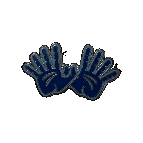 pinnedpins giphygifmaker hand university sign Sticker