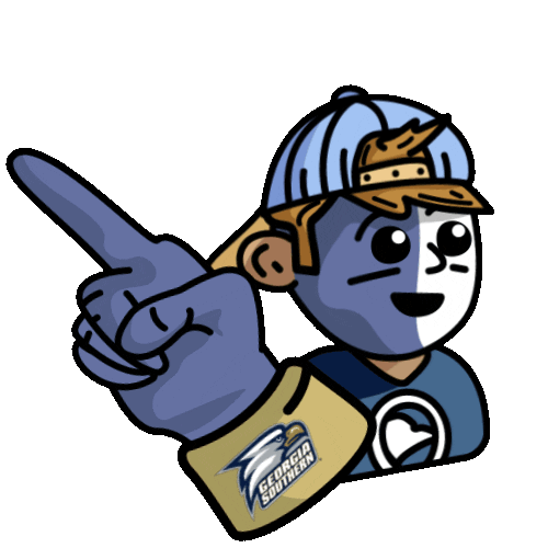 True Blue Gold Sticker by Georgia Southern University