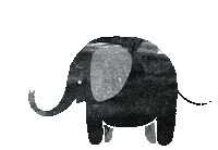 maloulou-ch love sticker baby elephant Sticker