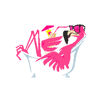 Flamingo Sticker by BODYBE- love your skin