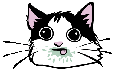 Happy Tuxedo Cat Sticker