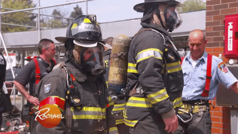 firefighter GIF by Rachael Ray Show