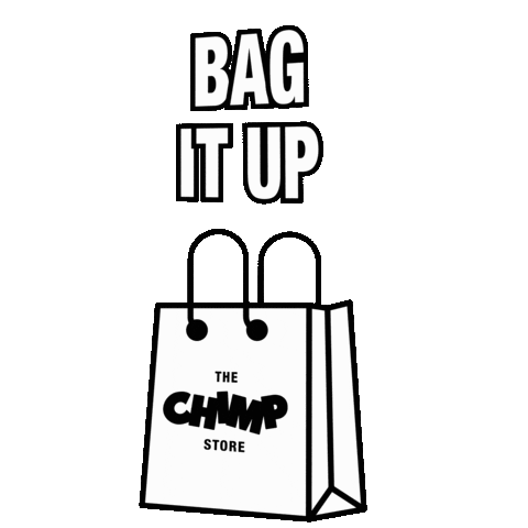 thechimpstore shopping streetwear retail shopping bag Sticker