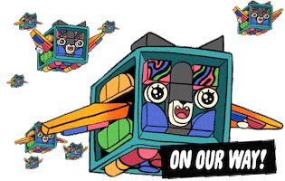 Rainbow Flying Sticker by LEGO