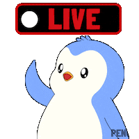 Recording On Air Sticker by Pudgy Penguins