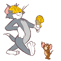Cheese Melting Sticker by Tom & Jerry