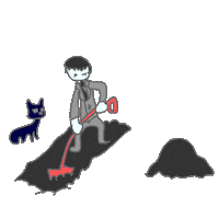Cat Hole Sticker