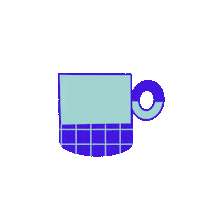 Happy Coffee Sticker by Elise Miguel