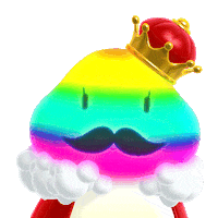 kinokoking rainbow mushroom キノコ きのこのくにのひと Sticker