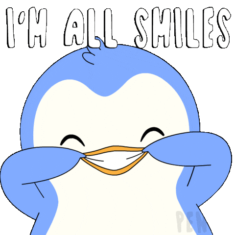 Joy Smile Sticker by Pudgy Penguins