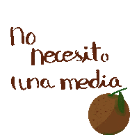 Amor Propio Naranja Entera Sticker