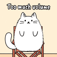 Sitting White Cat GIF by MESA My Emotional Support Animal